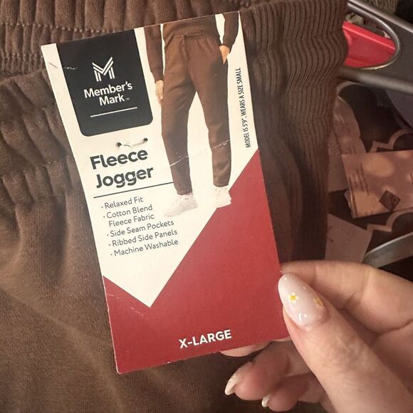 Member's Mark Ladies Fleece Jogger Size XL Cinnamon Stick - Picture 4 of 8